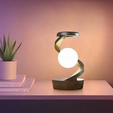 Night Light Rotating Moon Lamp w/ Motion Sensor